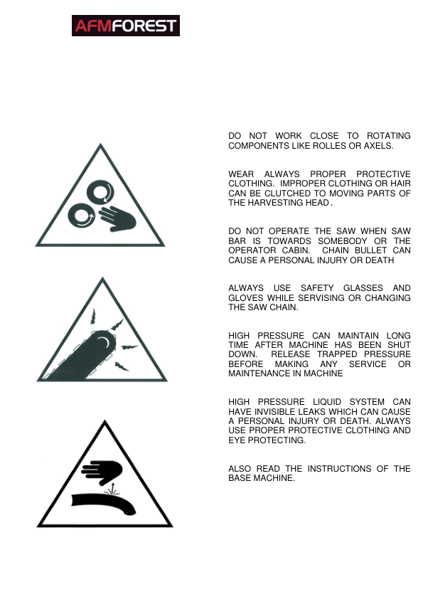 AFMFOREST AFM 45 Processing Head Operators Manual - Image 6