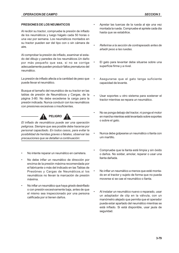 CASE 135 150 165 180 Maxxum Tractor Operators Manual ES - Image 7