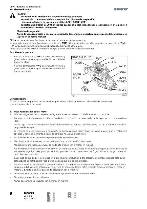 Fendt 200 Vario V F P Tractor Workshop Manual ES - Image 4