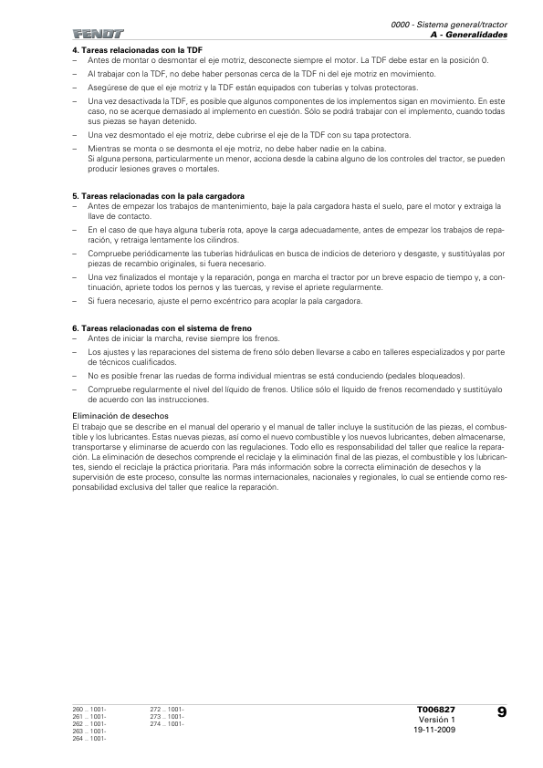 Fendt 200 Vario V F P Tractor Workshop Manual ES - Image 5