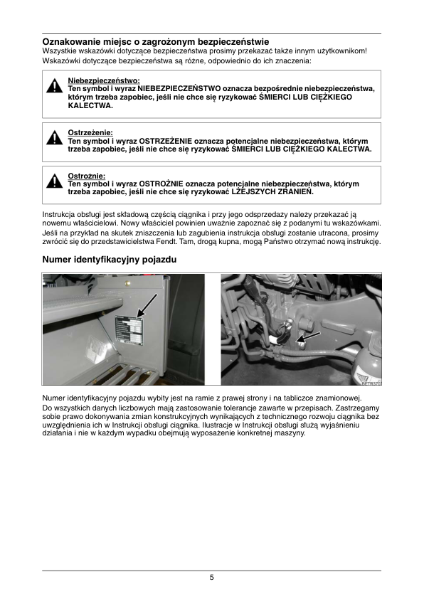 Fendt 207 208 209 210 211 Vario Tractor Operators Manual PL - Image 5