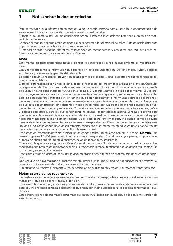 Fendt 300 Vario S4 Tractor Workshop Manual 2015 ES - Image 3