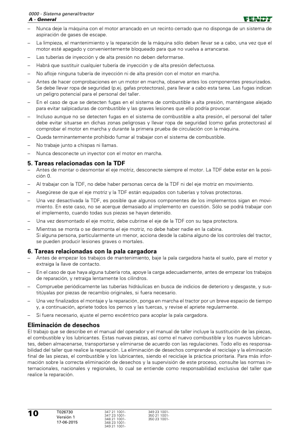 Fendt 300 Vario S4 Tractor Workshop Manual 2015 ES - Image 6