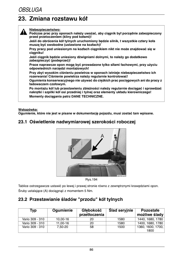 Fendt 309 310 311 312 Vario Tractor Operators Manual PL - Image 15