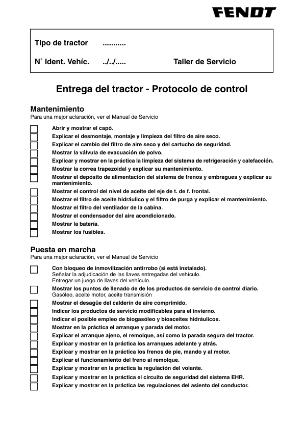Fendt 400 Vario Tractor Workshop Manual ES - Image 7