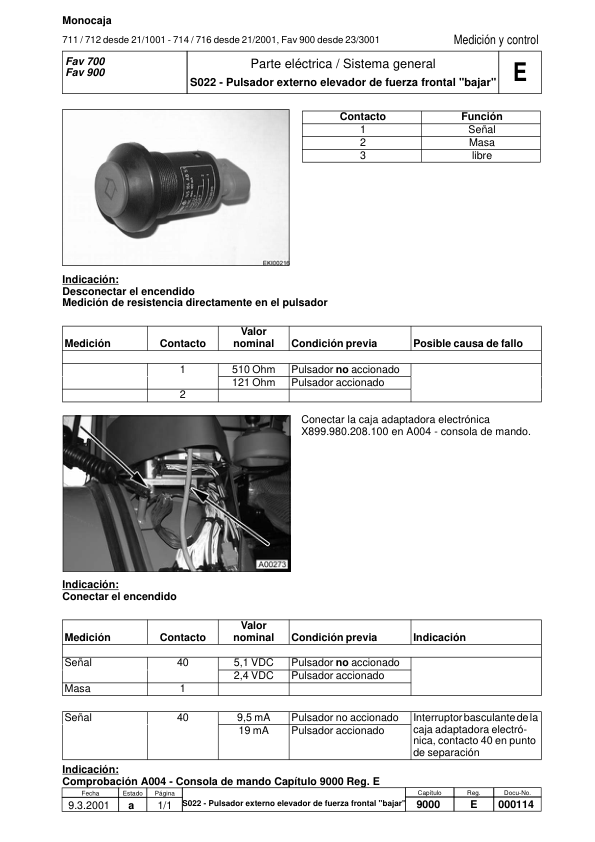 Fendt 700 Favorit COM I Tractor Workshop Manual ES - Image 17