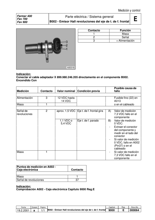 Fendt 700 Favorit COM I Tractor Workshop Manual ES - Image 15