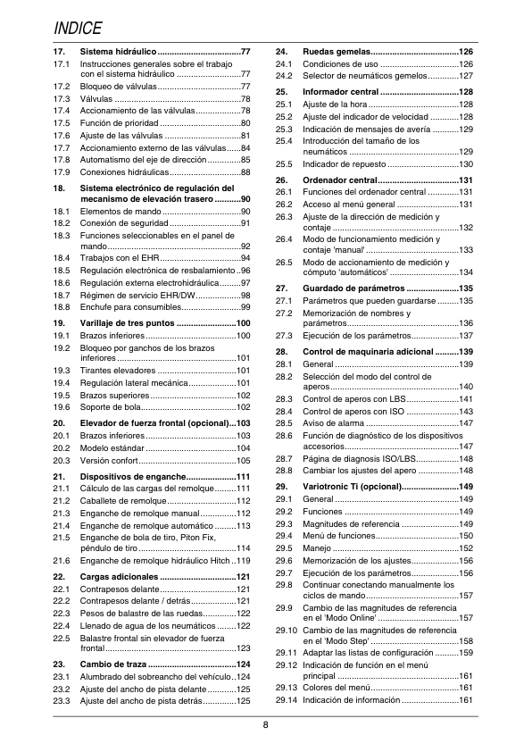 Fendt 712 714 716 718 Vario Tractor Operators Manual ES - Image 3