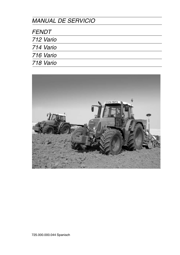 Fendt 712 714 716 718 Vario Tractor Operators Manual ES - Image 2