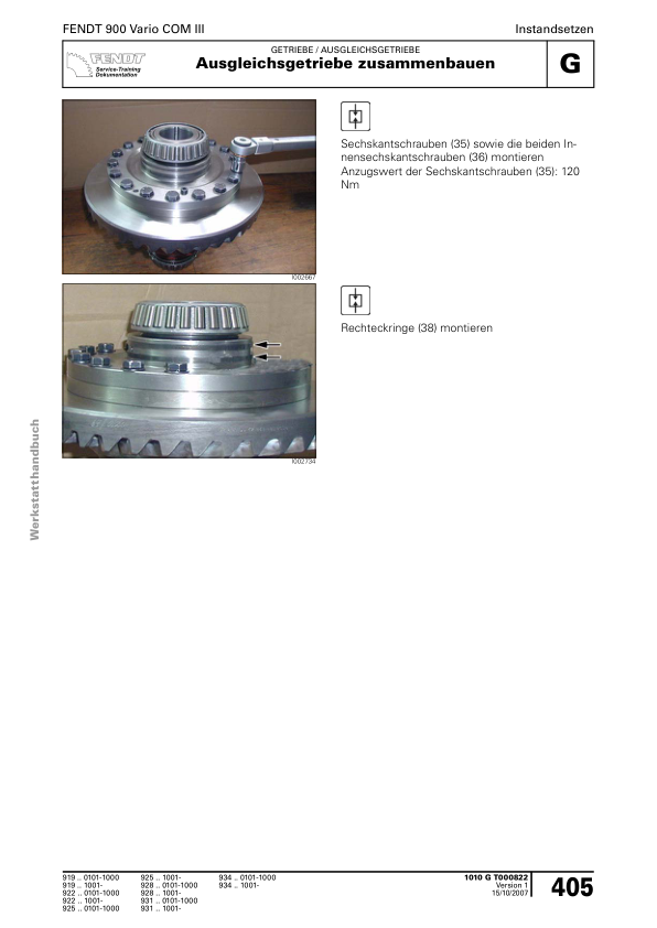 Fendt 900 Vario COM III Tractor Workshop Manual 2009 - Image 23