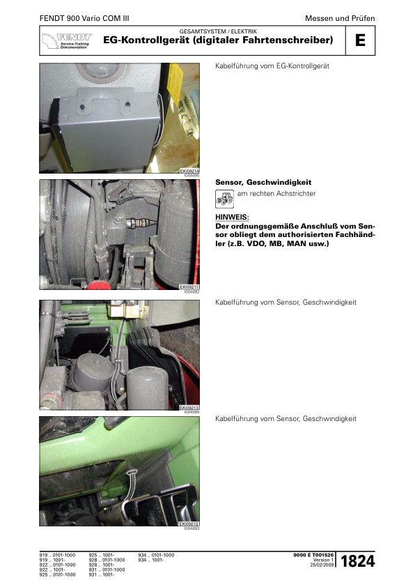 Fendt 900 Vario COM III Tractor Workshop Manual 2009 - Image 20