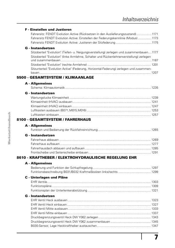 Fendt 900 Vario COM III Tractor Workshop Manual 2009 - Image 15