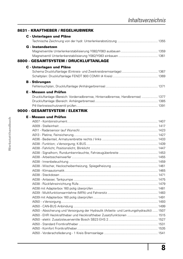 Fendt 900 Vario COM III Tractor Workshop Manual 2009 - Image 3