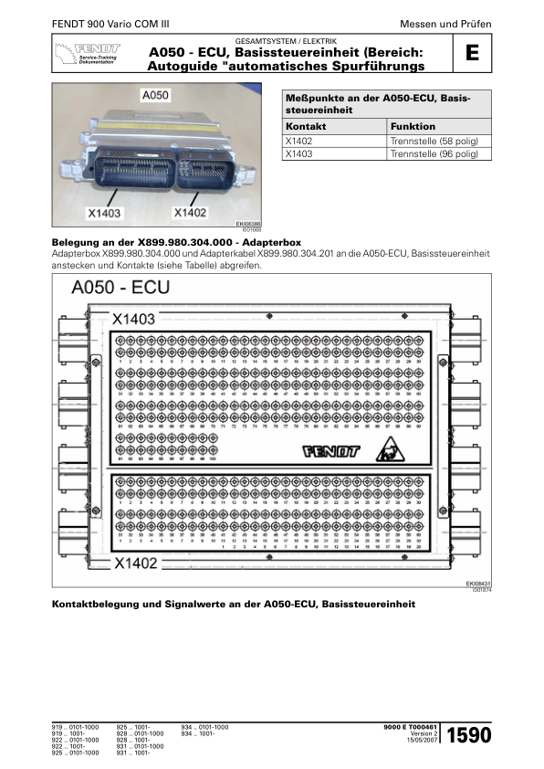 Fendt 900 Vario COM III Tractor Workshop Manual 2009 - Image 18