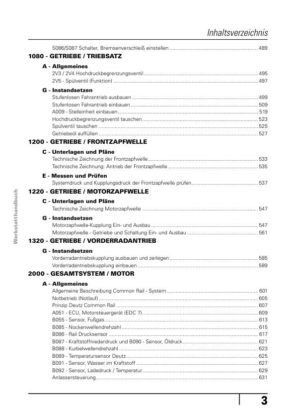 Fendt 900 Vario COM III Tractor Workshop Manual 2009 - Image 11