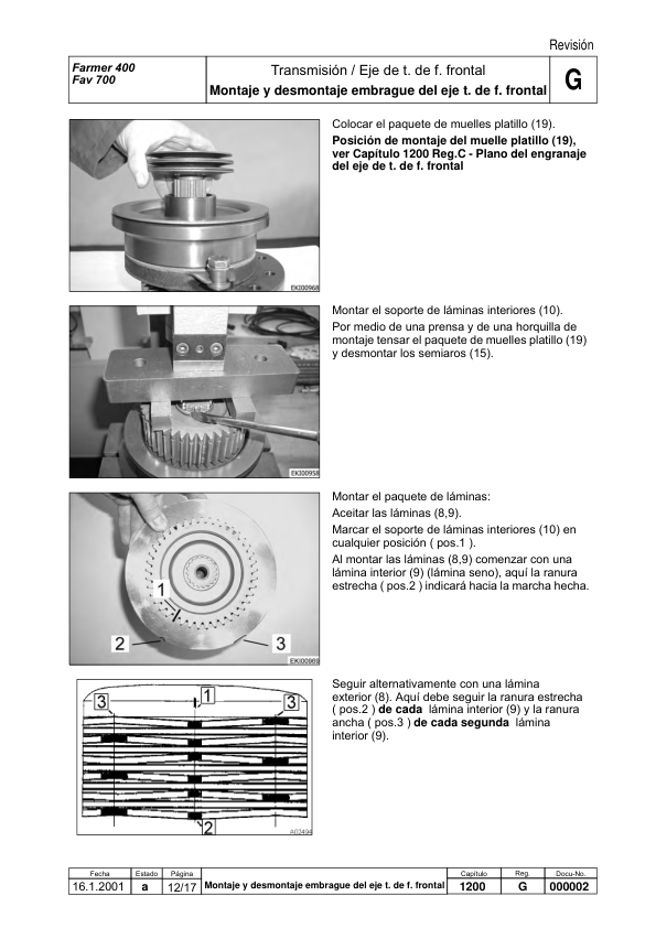 Fendt Favorit 400 700 800 900 COM I Tractor Workshop Manual ES - Image 21