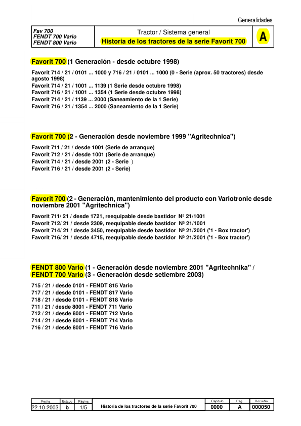 Fendt Favorit 400 700 800 900 COM I Tractor Workshop Manual ES - Image 11