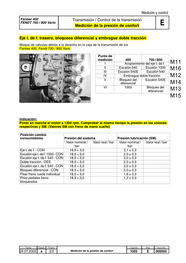 Fendt Favorit 400 700 800 900 COM I Tractor Workshop Manual ES - Image 19