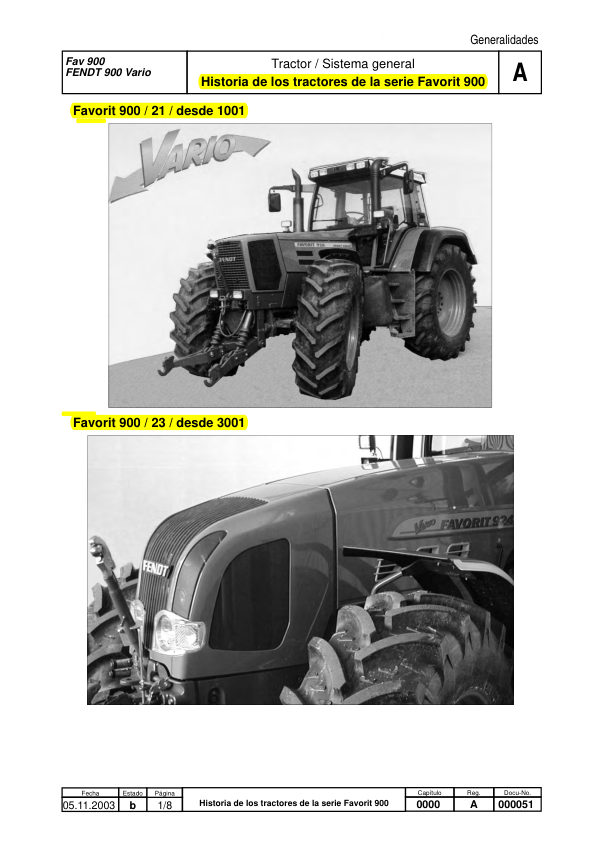 Fendt Favorit 400 700 800 900 COM I Tractor Workshop Manual ES - Image 5