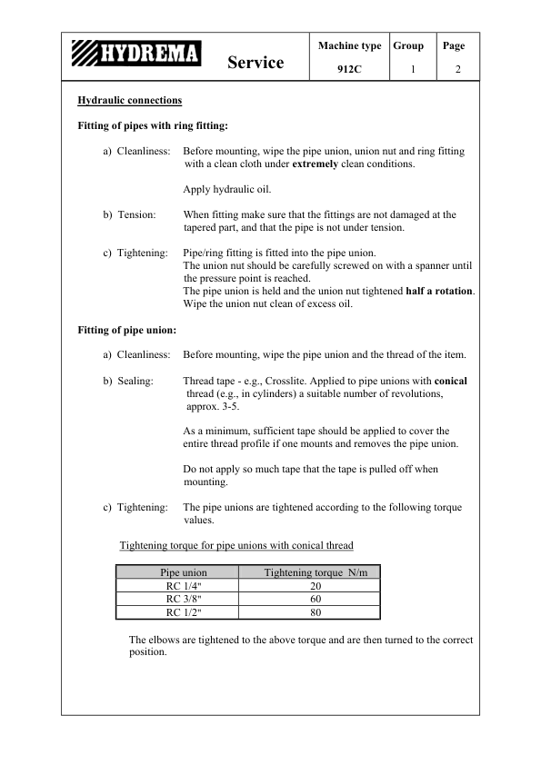 HYDREMA 912C Dump Truck Repair Manual - Image 5