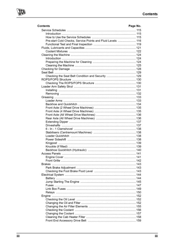 JCB 3CX 4CX Precision Control Backhoe Loader Operators Manual 9801/9220-10 - Image 5