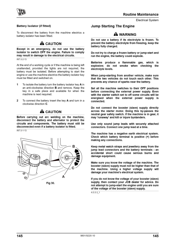 JCB 3CX 4CX Precision Control Backhoe Loader Operators Manual 9801/9220-10 - Image 8