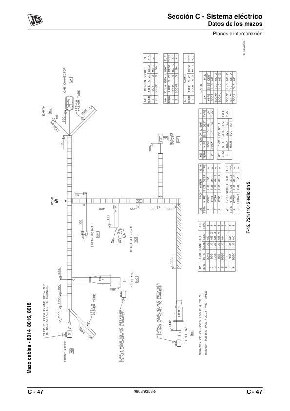 JCB 8014 8016 8018 8020 Excavator Service Manual 9803-9353-5 ES - Image 11