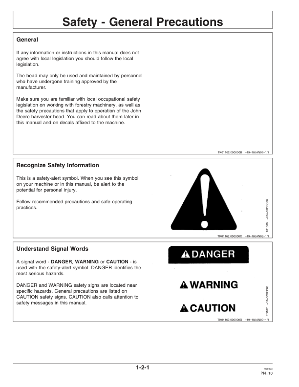 John Deere 758 758HD Processing Head Operators Manual OMF063849 - Image 3