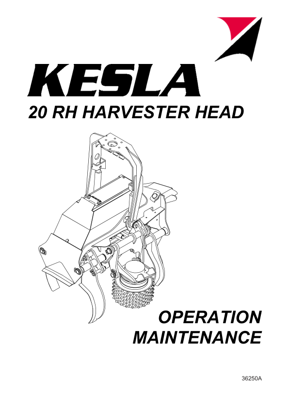 KESLA 20 RH Processing Head Operation and Maintenance Manual - Image 2