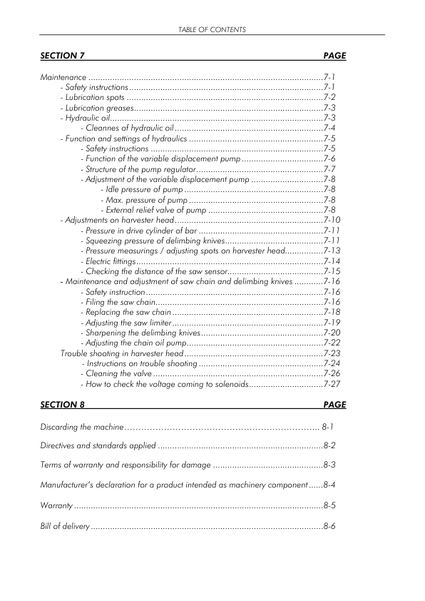 KESLA 20 RH Processing Head Operation and Maintenance Manual - Image 4