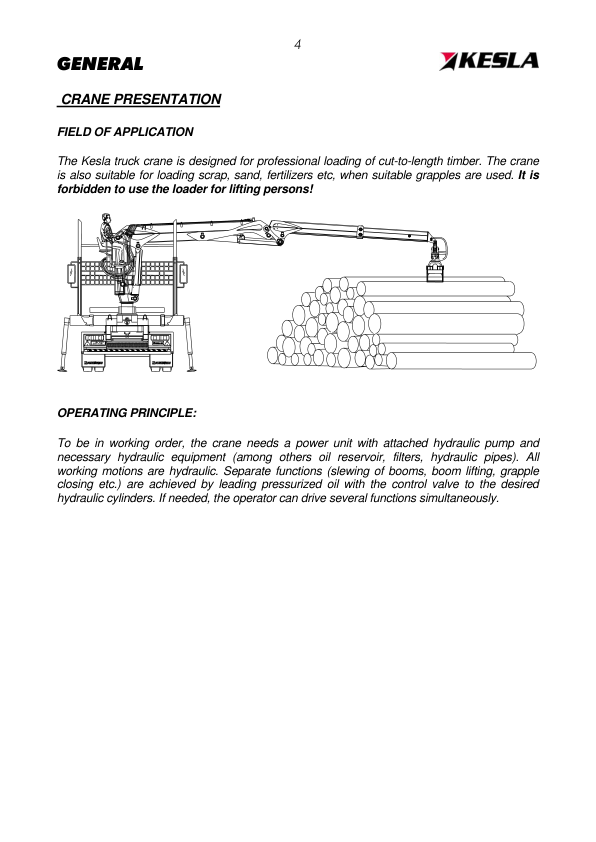 KESLA 2024 Crane Operation Service Manual and Parts Catalog - Image 6