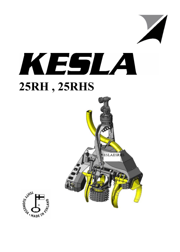 KESLA 25 RH 25 RHS Processing Head Operators Manual MAL - Image 2