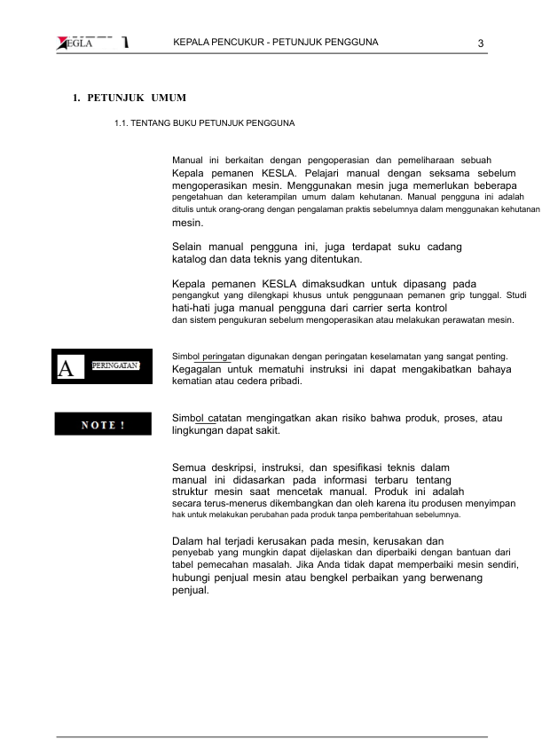 KESLA 25 RH 25 RHS Processing Head Operators Manual MAL - Image 7