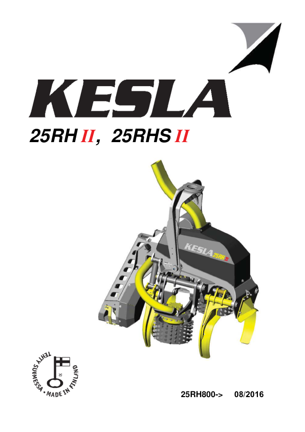 KESLA 25 RH II RHS II Processing Head Parts Catalog SN 25RH800 and UP - Image 2