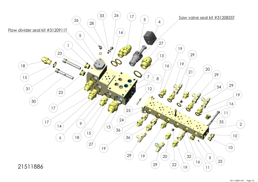 KESLA 25 RH RHS Processing Head Parts Catalog - Image 4