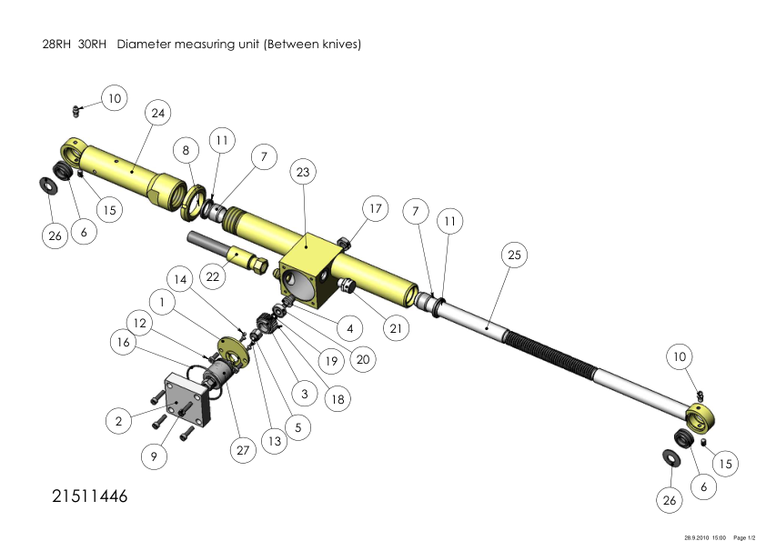 KESLA 28 30 RH RHS Processing Head Parts Catalog - Image 5