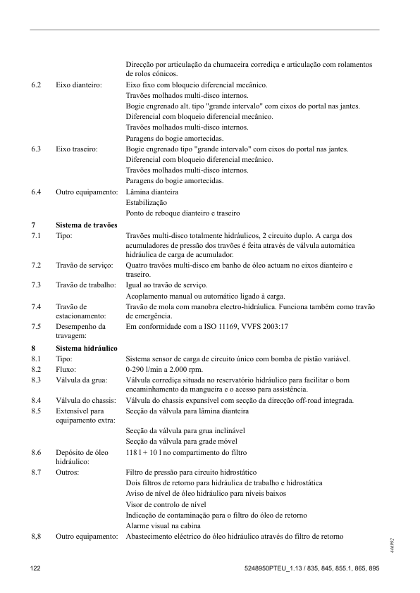 Komatsu 835 845 855.1 865 895 Forwarder Advance Operators Manual v1.13 PT - Image 9