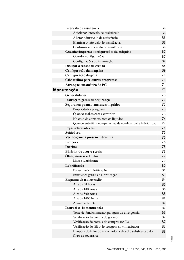 Komatsu 835 845 855.1 865 895 Forwarder Advance Operators Manual v1.13 PT - Image 6