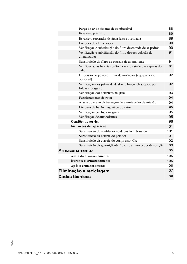 Komatsu 835 845 855.1 865 895 Forwarder Advance Operators Manual v1.13 PT - Image 7