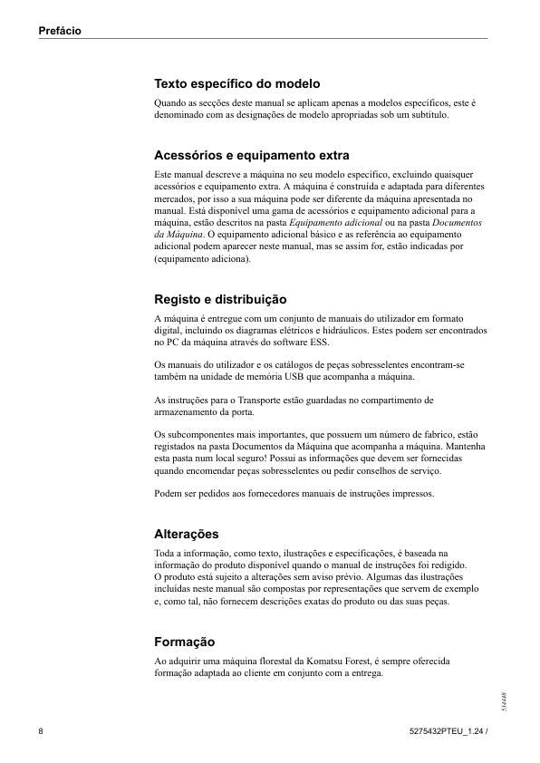 Komatsu 835 845 855.1 865 895 Forwarder Advance Operators Manual v1.24 PT - Image 3