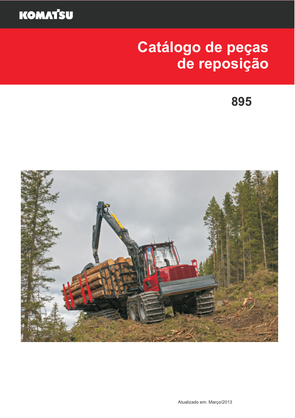 Komatsu 895 Forwarder Parts Catalog 2016 PT - Image 2