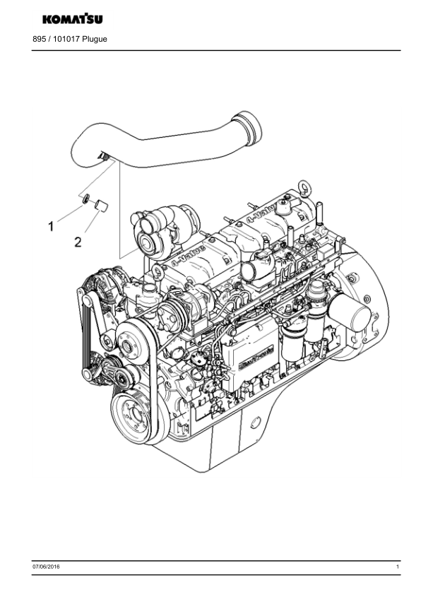 Komatsu 895 Forwarder Parts Catalog 2016 PT - Image 3