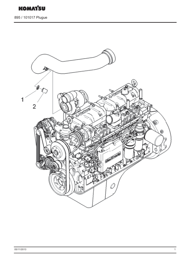 Komatsu 895 Forwarder Parts Catalog SN 8950000171 PT - Image 3