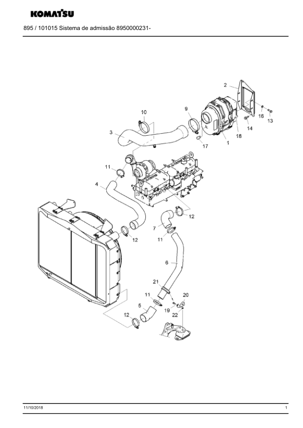 Komatsu 895 Forwarder Parts Catalog SN 8950000964 and UP PT - Image 6