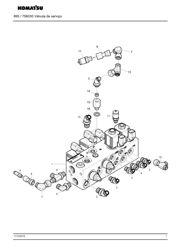 Komatsu 895 Forwarder Parts Catalog SN 8950000964 and UP PT - Image 8