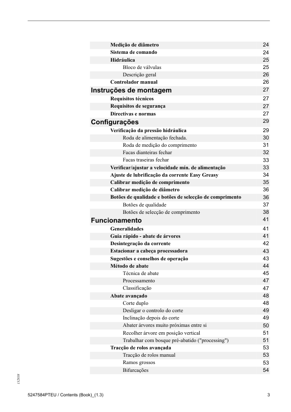 Komatsu S92 S132 Procesing Head Operators manual PT - Image 6