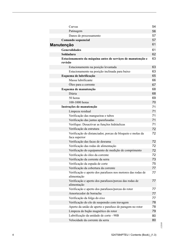 Komatsu S92 S132 Procesing Head Operators manual PT - Image 14