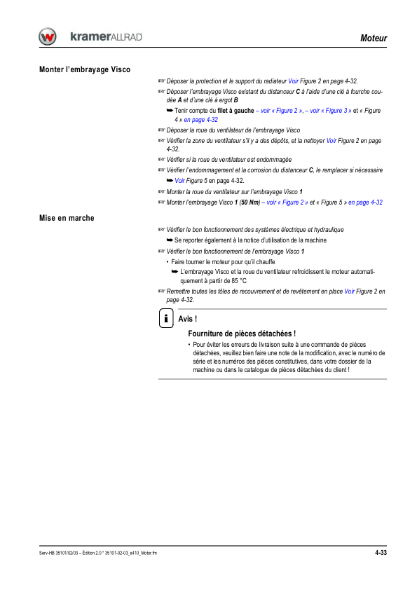 Kramer 380 480 580 Wheel Loader Operators Manual v2.0 FR - Image 12