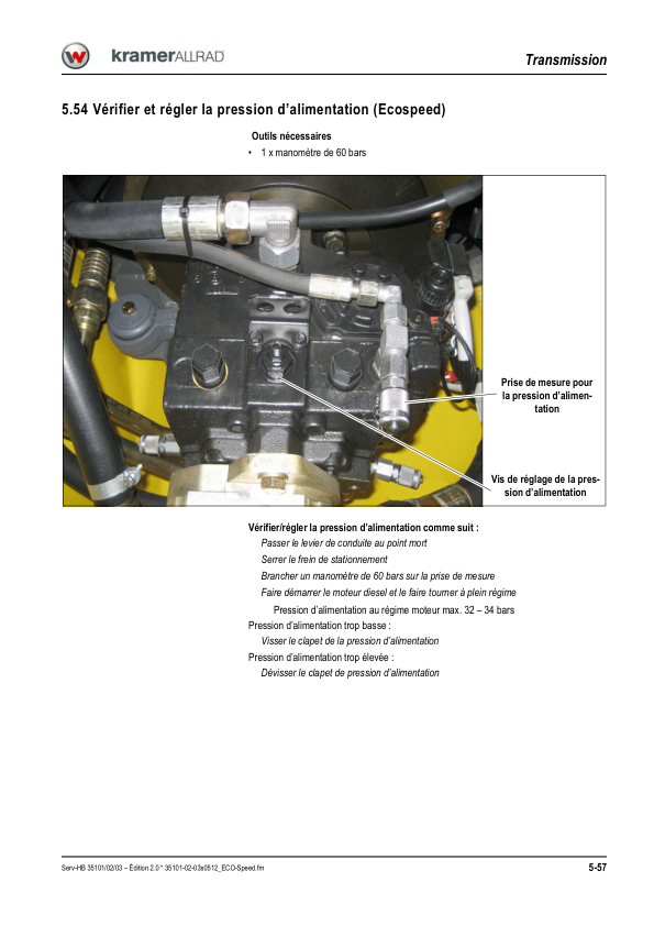 Kramer 380 480 580 Wheel Loader Operators Manual v2.0 FR - Image 14