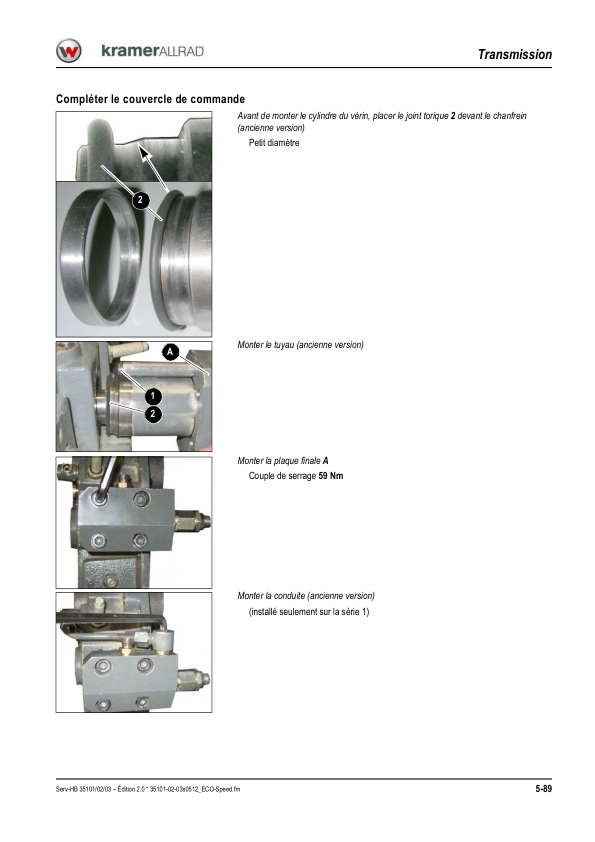 Kramer 380 480 580 Wheel Loader Operators Manual v2.0 FR - Image 15